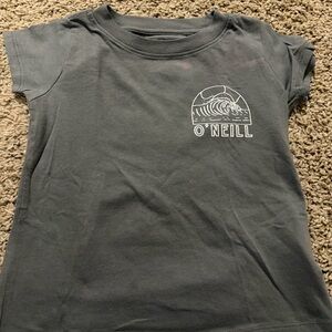 O'Neill Kids Charcoal Graphic Wave Tee - White Logo